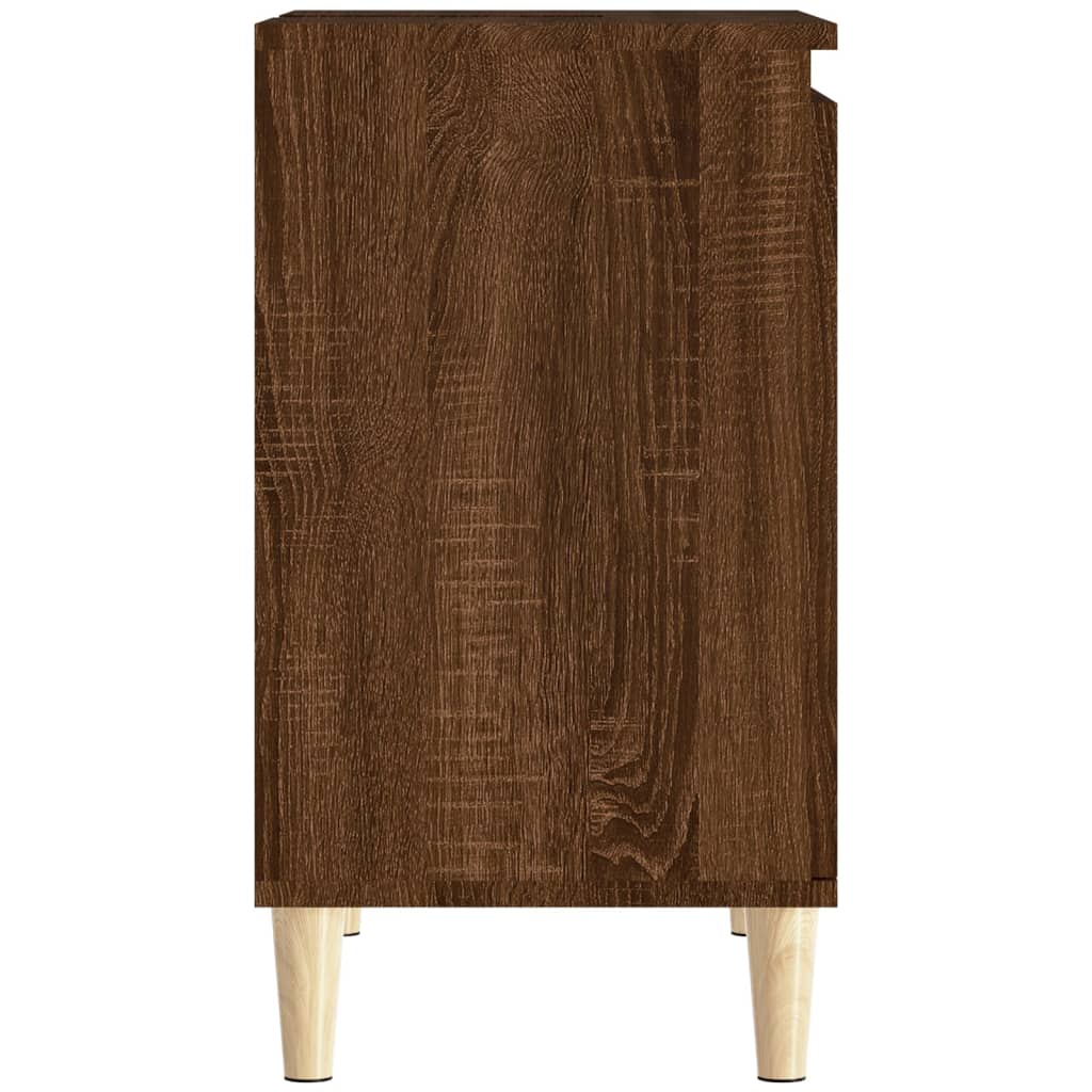 vidaXL Omarica za umivalnik rjavi hrast 58x33x60 cm inženirski les