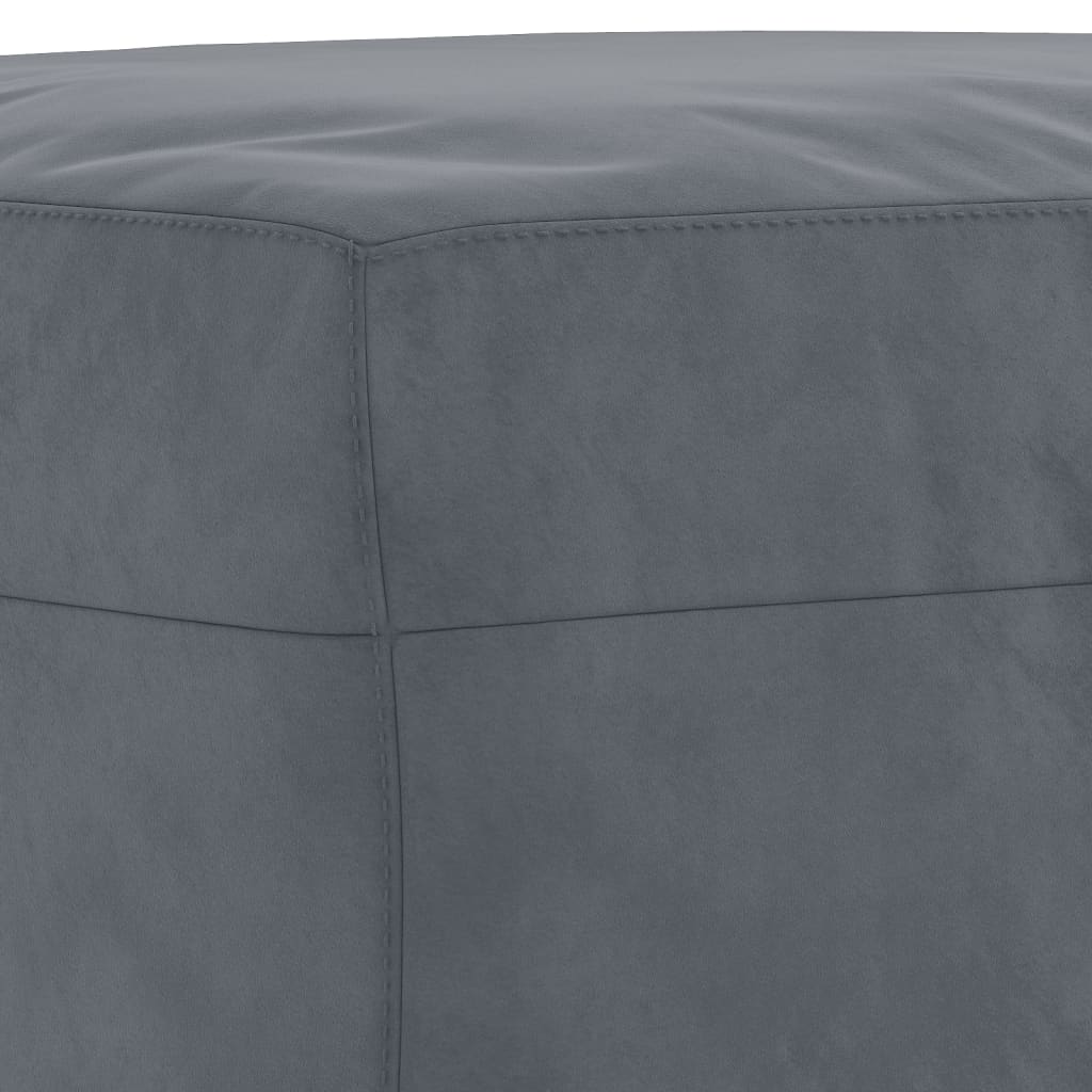 vidaXL Sedežna garnitura 3-delna z vzglavniki temno siv žamet