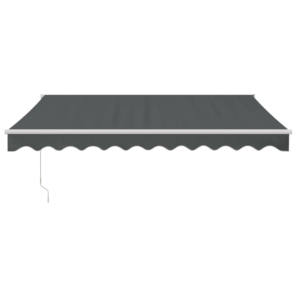 vidaXL Zložljiva tenda antracitna 3x2,5 m blago in aluminij