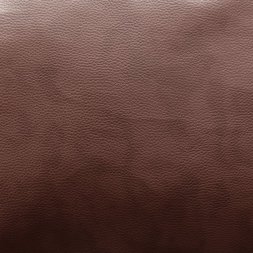 vidaXL Kotni kavč iz umetnega usnja rjave barve