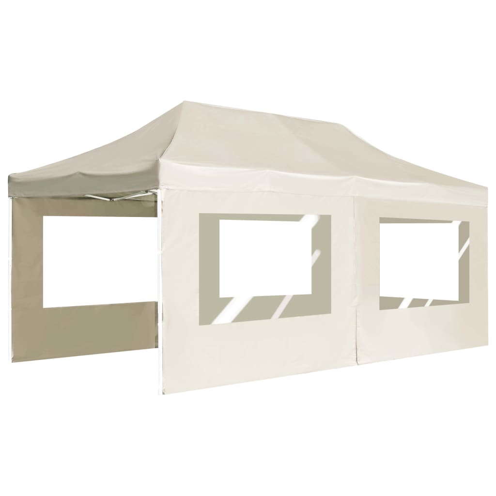 vidaXL Profesionalni šotor za zabave aluminij 6x3 m krem