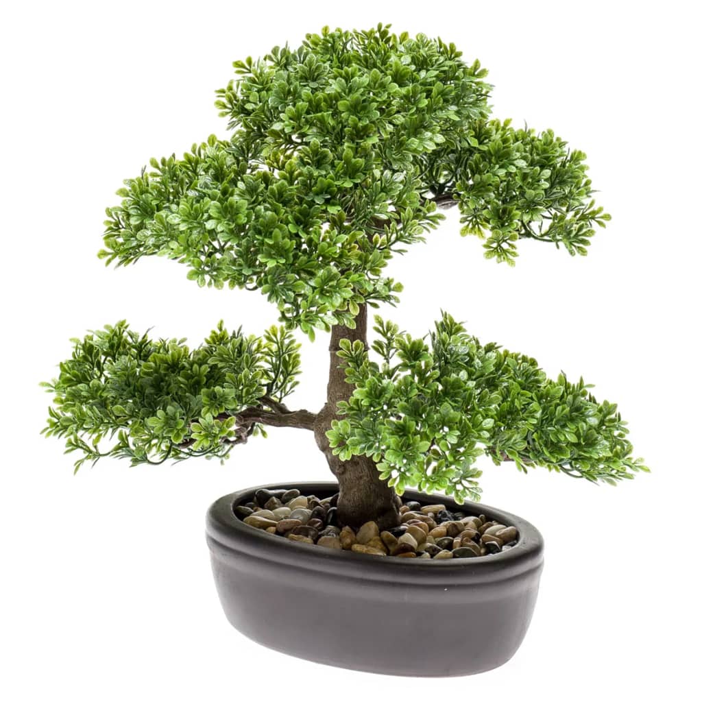 Emerald Umetni fikus mini bonsai zelene barve 32 cm