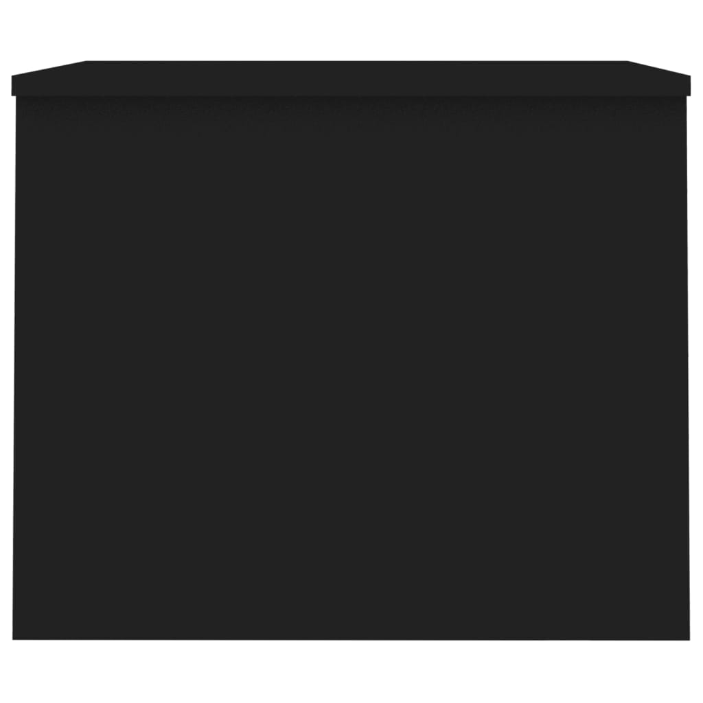 vidaXL Klubska mizica črna 80x50,5x41,5 cm konstruiran les