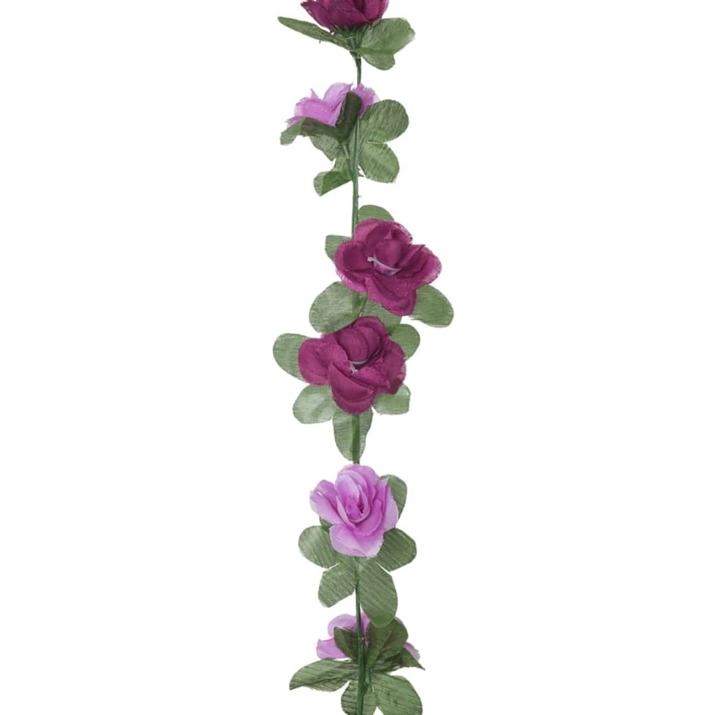 vidaXL Girlanda iz umetnega cvetja 6 kosov pomladno vijolična 250 cm