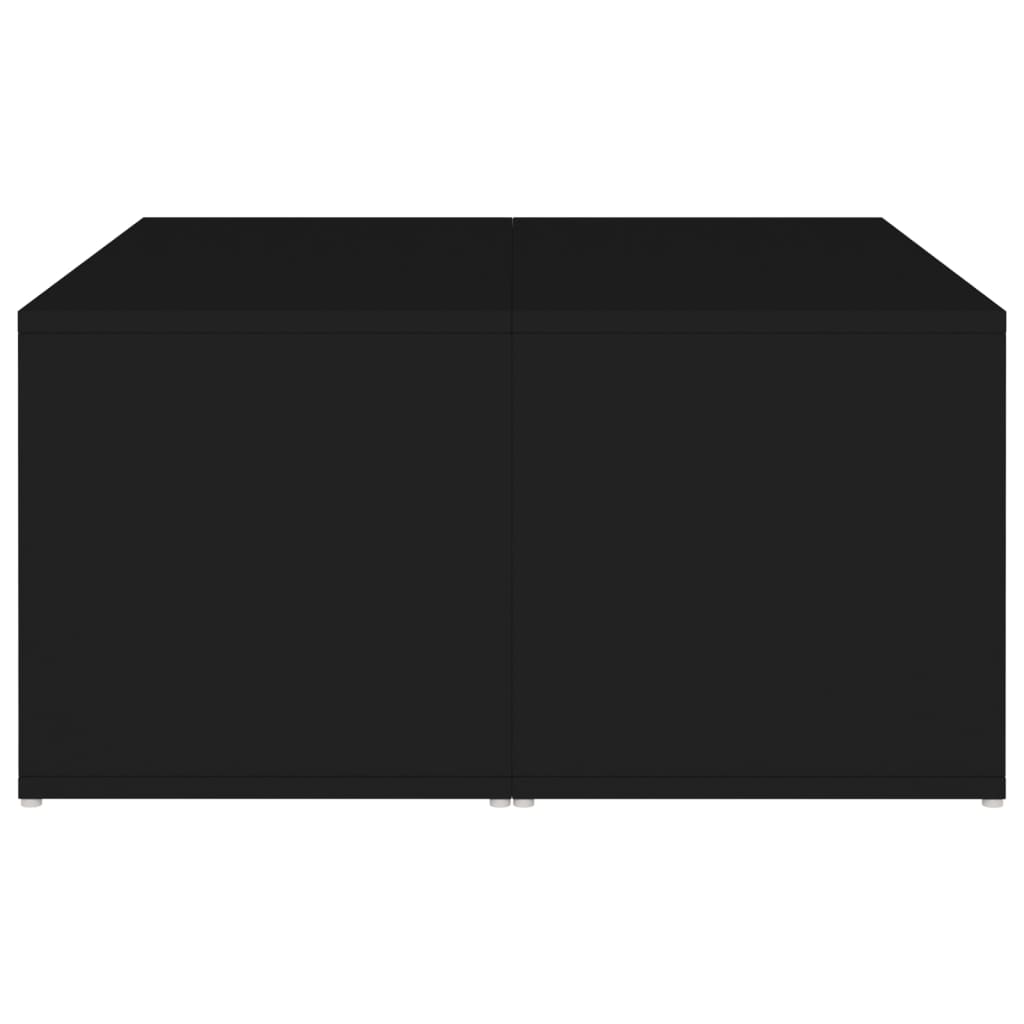 vidaXL Klubske mizice 4 kosi črne 33x33x33 cm iverna plošča