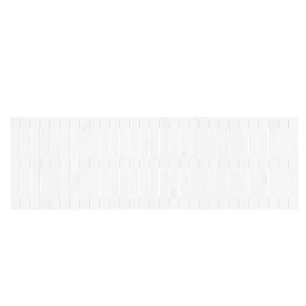 vidaXL Stensko posteljno vzglavje belo 185x3x60 cm trdna borovina