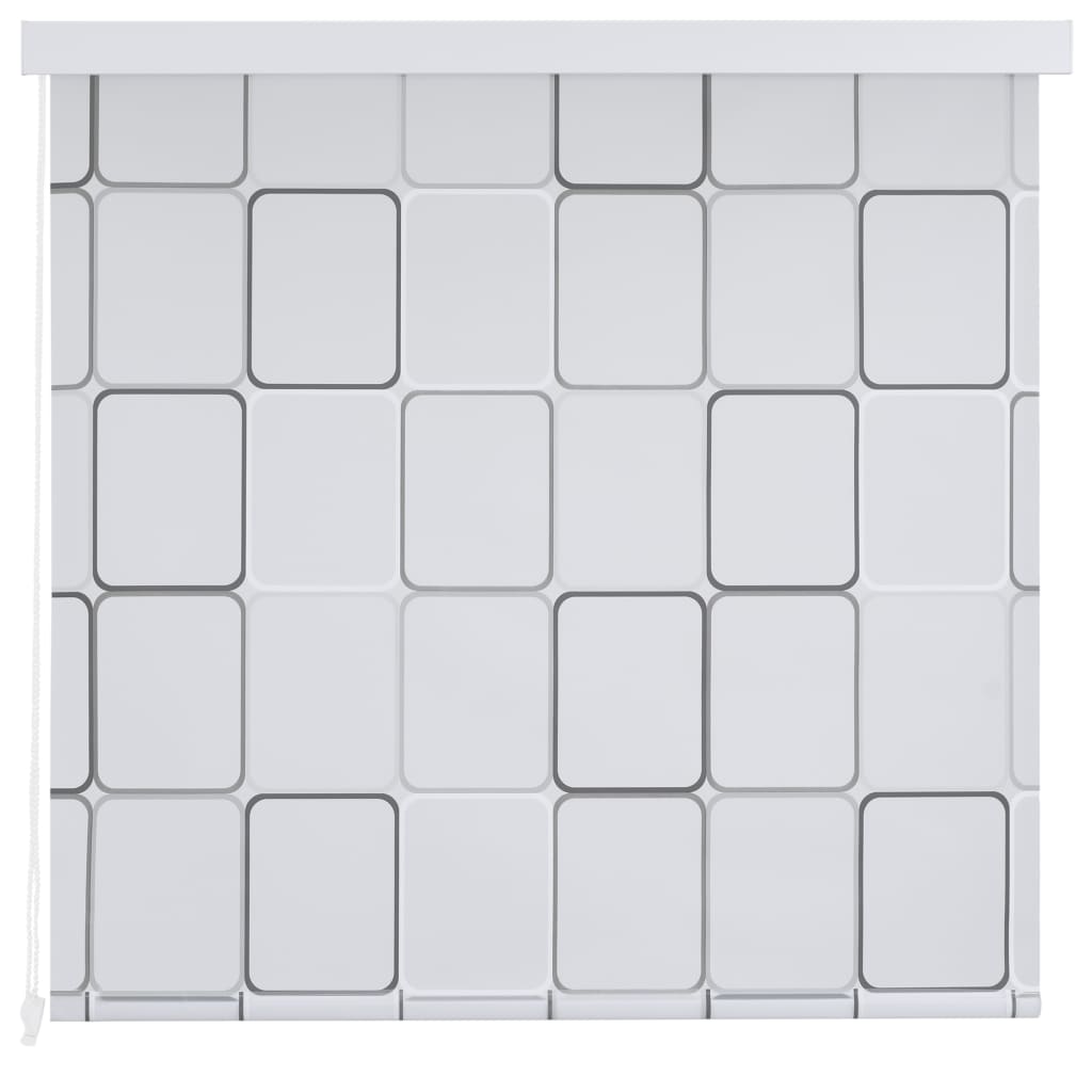 vidaXL Rolo zavesa za prho 100x240 cm kvadratni vzorci