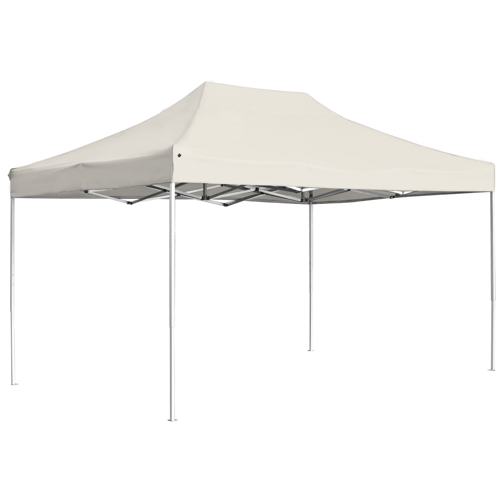 vidaXL Profesionalni šotor za zabave aluminij 4,5x3 m krem