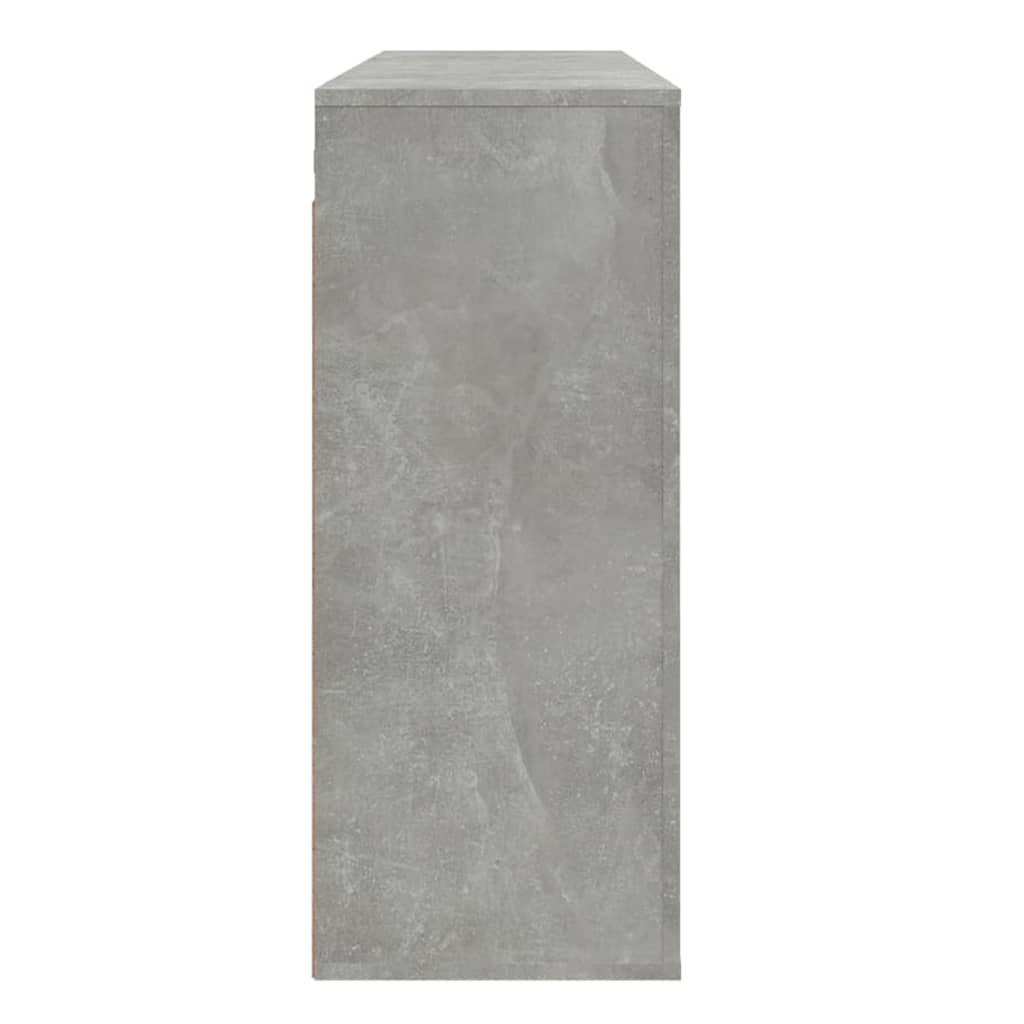 vidaXL Stenska omarica betonsko siva 80x33x80 cm inženirski les