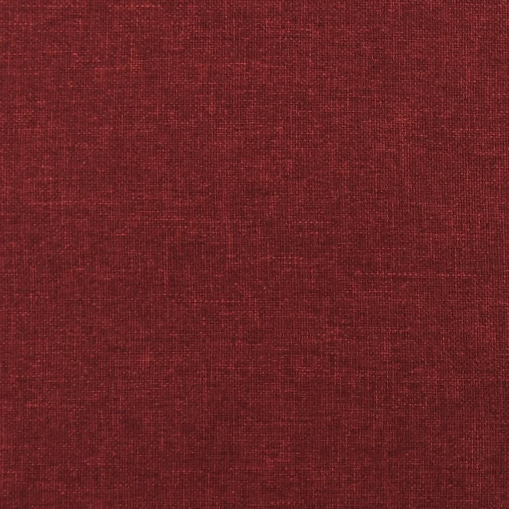 vidaXL Stolček za noge vinsko rdeč 60x60x36 cm blago