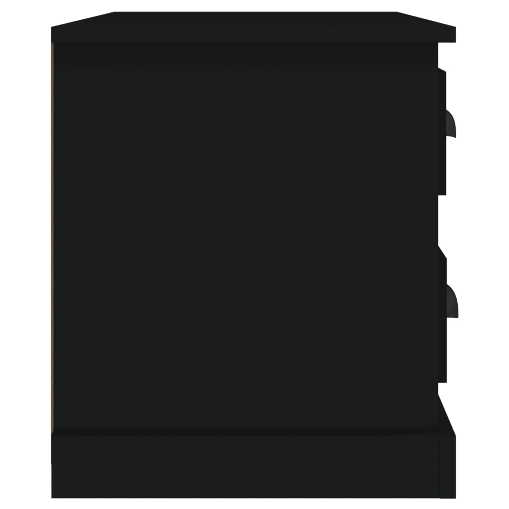 vidaXL Nočna omarica črna 60x39x45 cm
