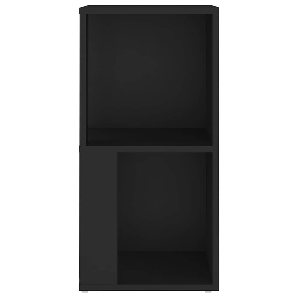 vidaXL Kotna omarica črna 33x33x67 cm iverna plošča