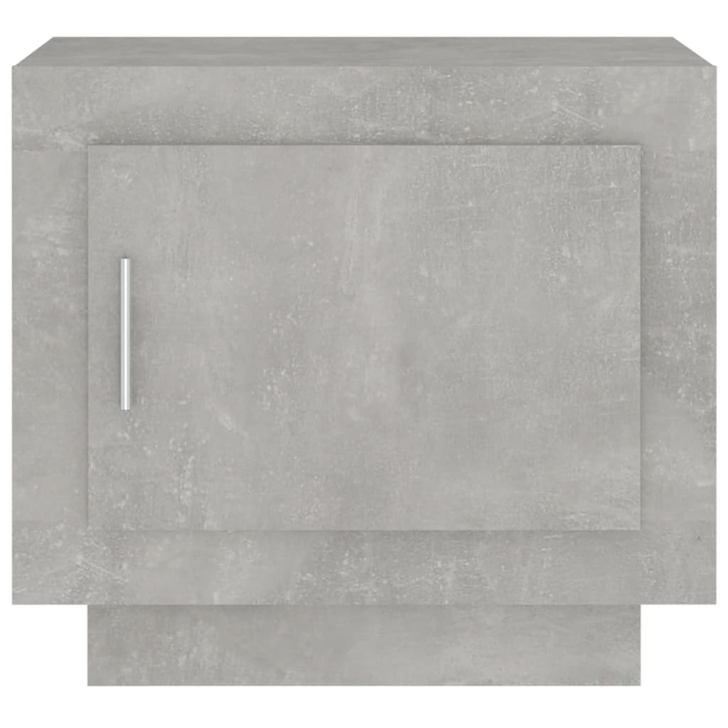 vidaXL Klubska mizica betonsko siva 51x50x45 cm konstruiran les