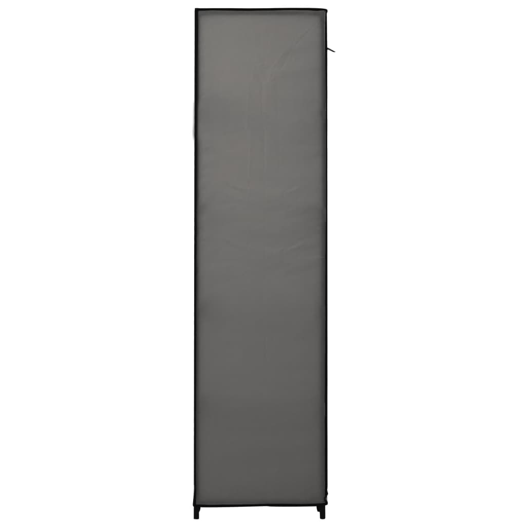 vidaXL Zložljiva garderobna omara 2 kosa blago 110x45x175 cm siva