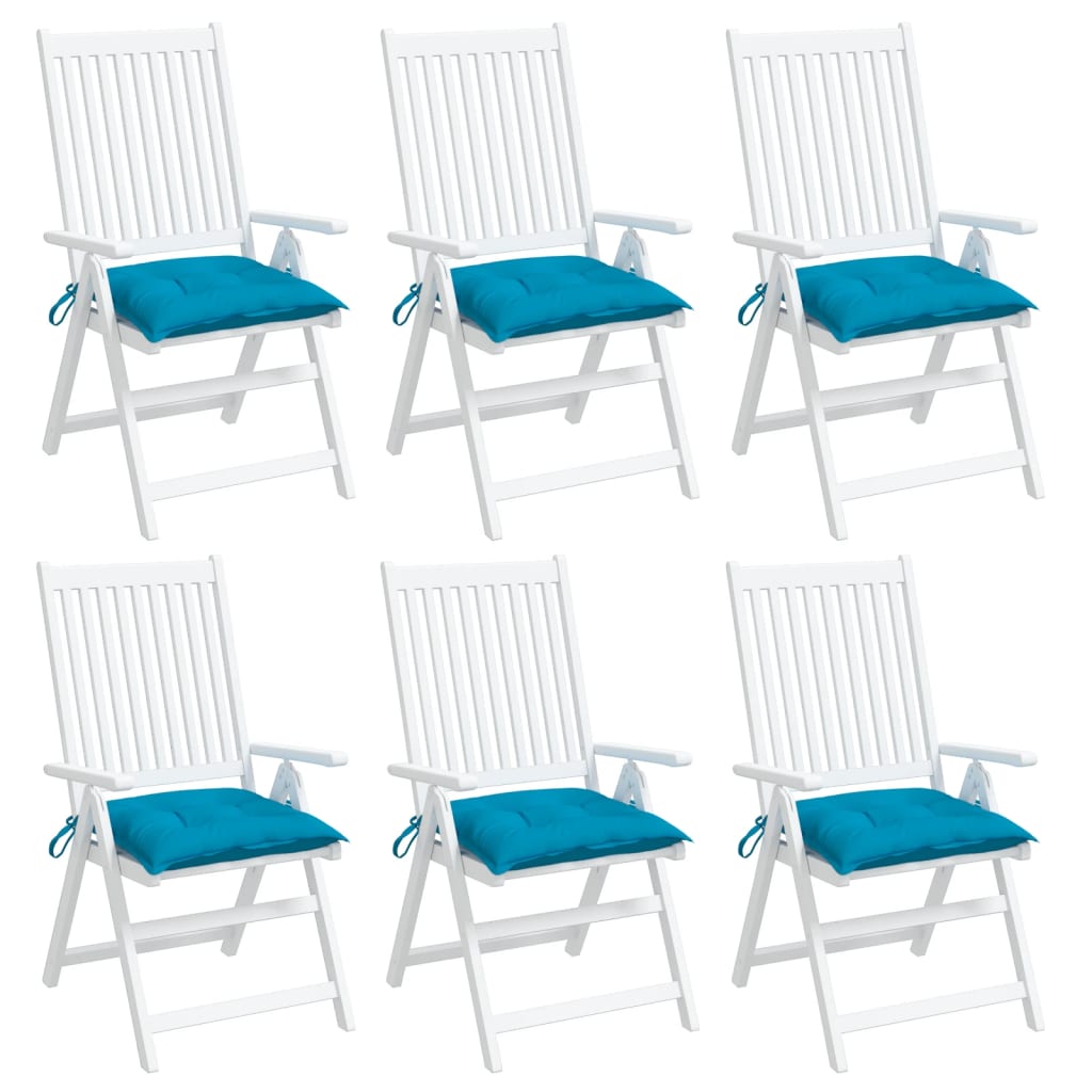 vidaXL Blazine za stole 6 kosov svetlo modre 50x50x7 cm oxford tkanina