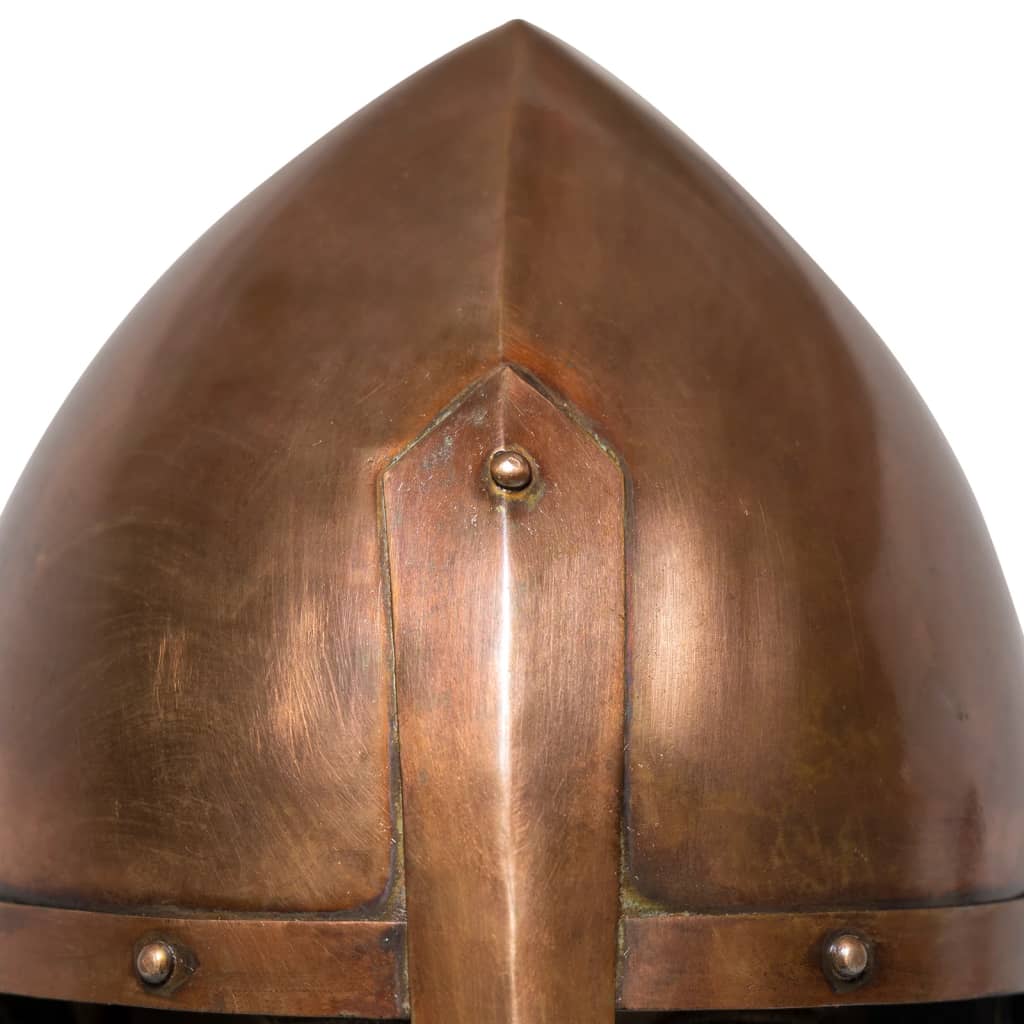 vidaXL Srednjeveška viteška čelada starinska kopija LARP bakreno jeklo