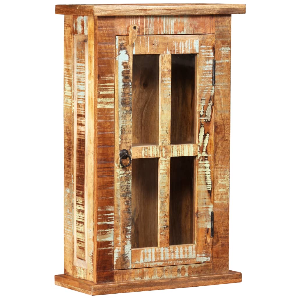 vidaXL Stenska omarica iz trdnega predelanega lesa 44x21x72 cm