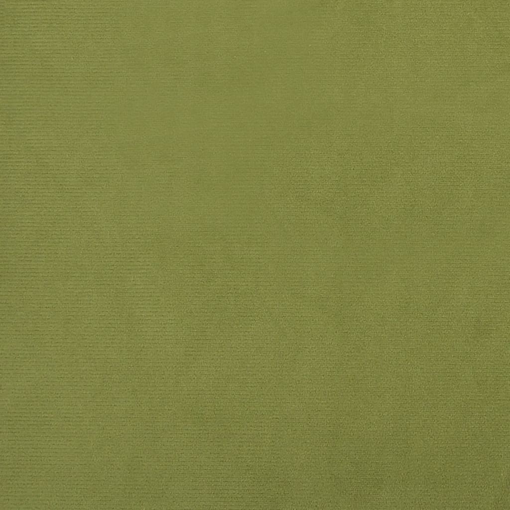 vidaXL Stolček za noge svetlo zelen 78x56x32 cm žamet