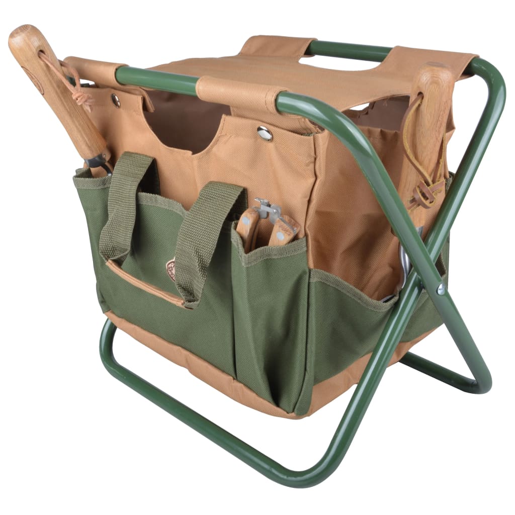 Esschert Design Torba in stolček za vrtno orodje GT01