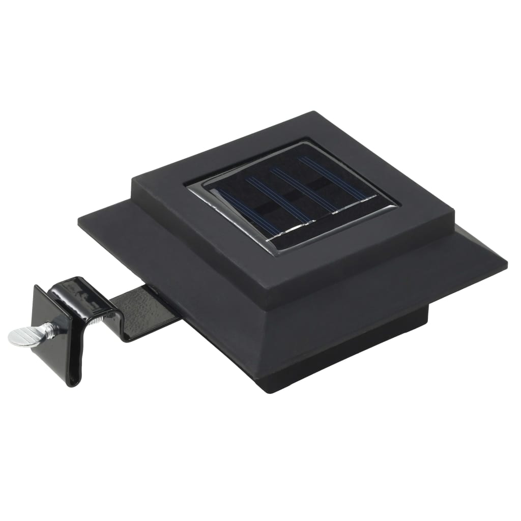 vidaXL Zunanje solarne svetilke 6 kosov LED kvadratne 12 cm črne