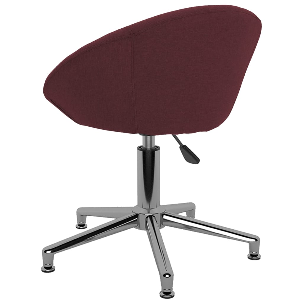 vidaXL Vrtljiv pisarniški stol vijolično blago