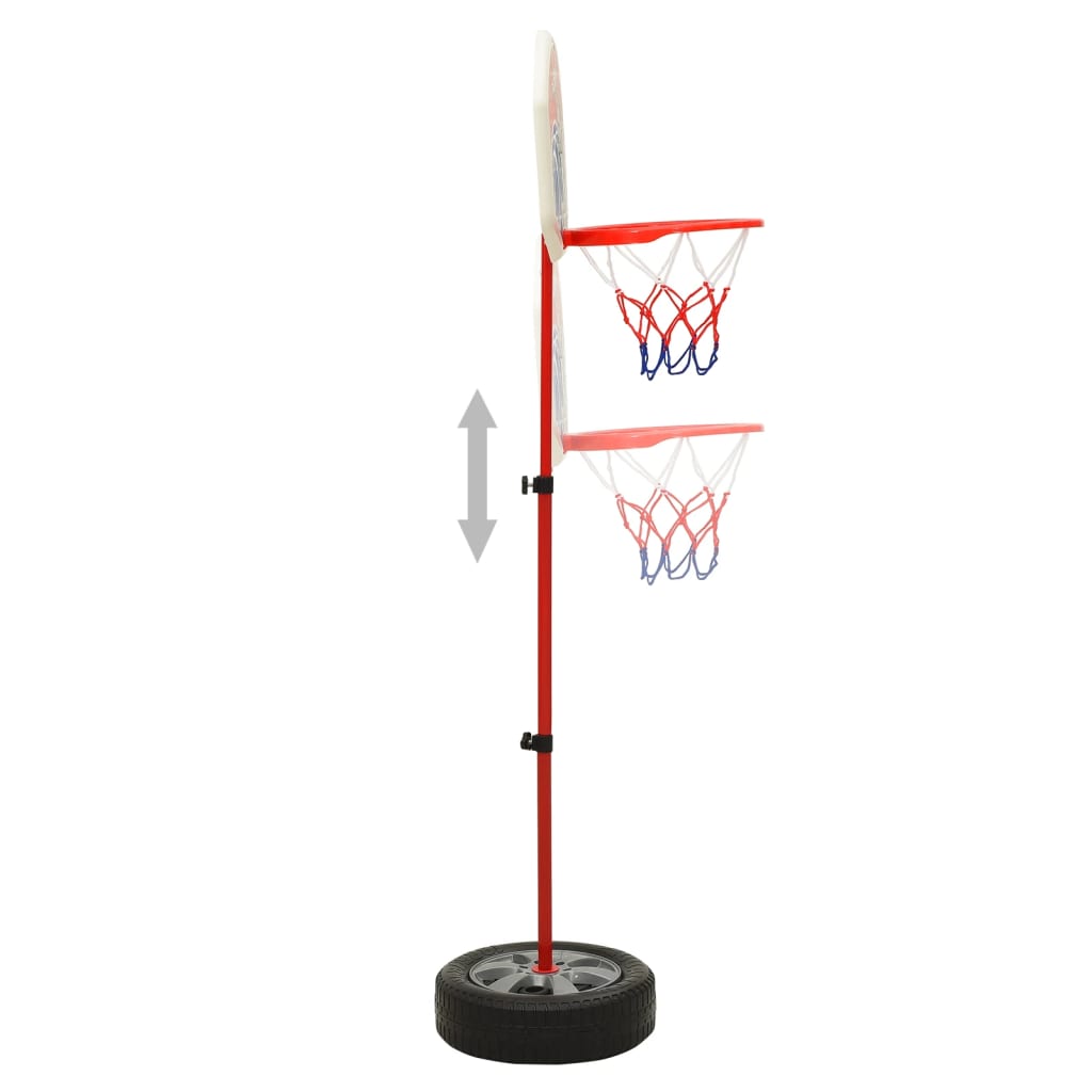 vidaXL Otroški košarkarski komplet nastavljiv 120 cm