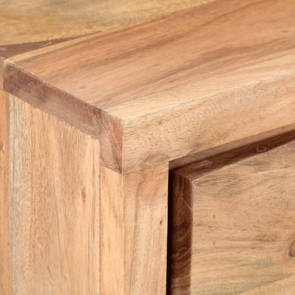 vidaXL Konzolna mizica 100x35x76 cm akacijev les z naravnimi robovi