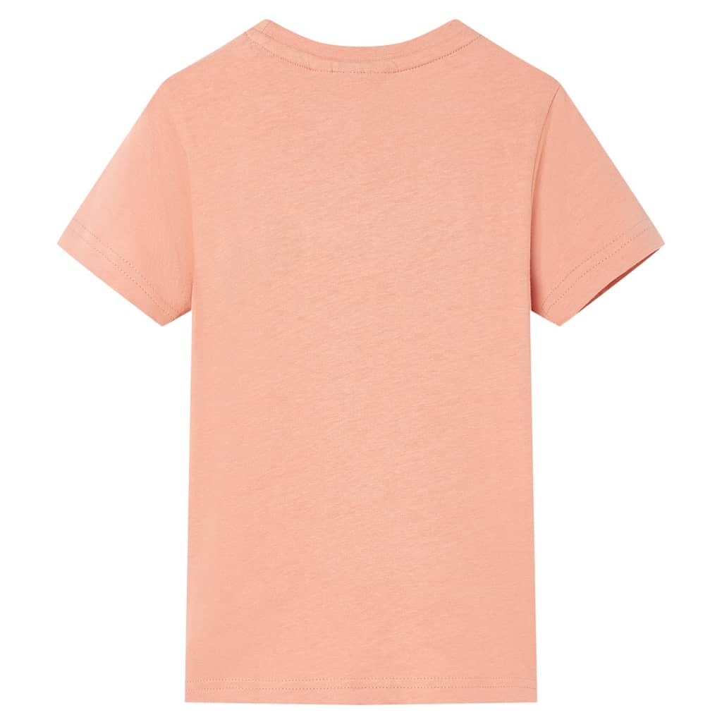 Otroška majica s kratkimi rokavi svetlo oranžna 92