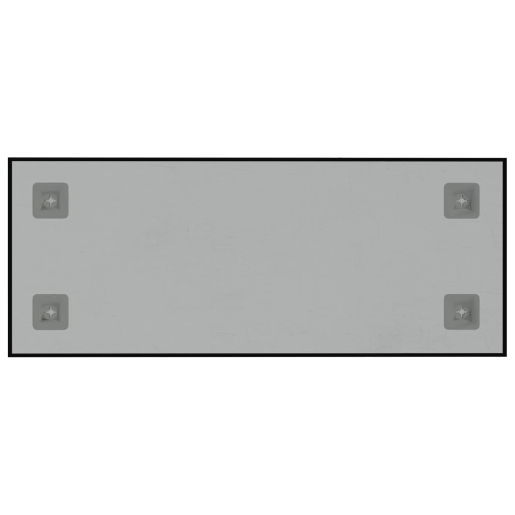 vidaXL Stenska magnetna tabla črna 50x20 cm kaljeno steklo