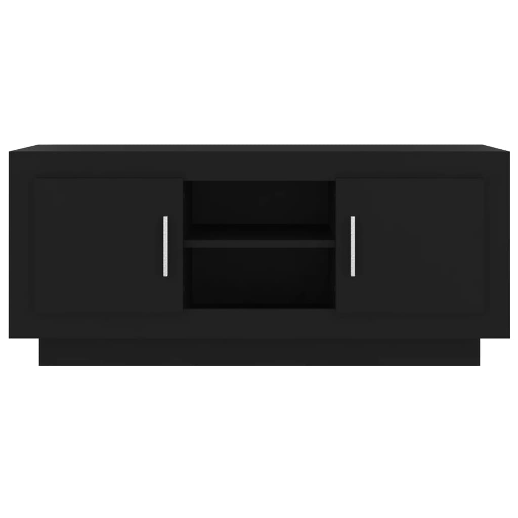 vidaXL TV omarica črna 102x35x45 cm inženirski les