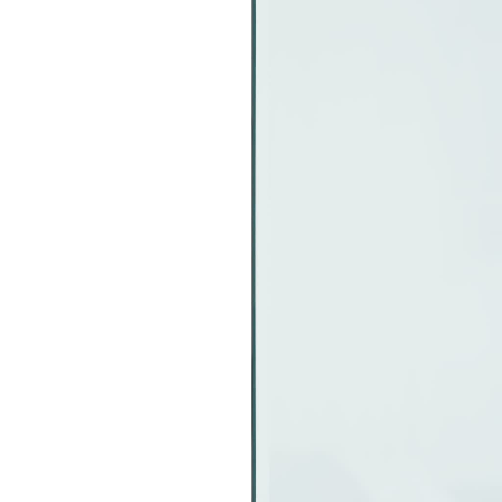 vidaXL Steklena plošča za kamin pravokotna 100x50 cm