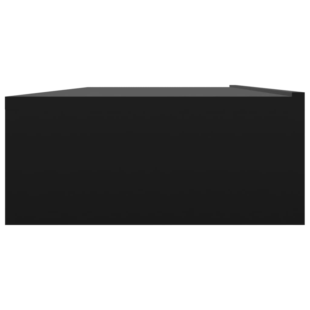 vidaXL TV omarica z LED lučkami črna 120x35x15,5 cm