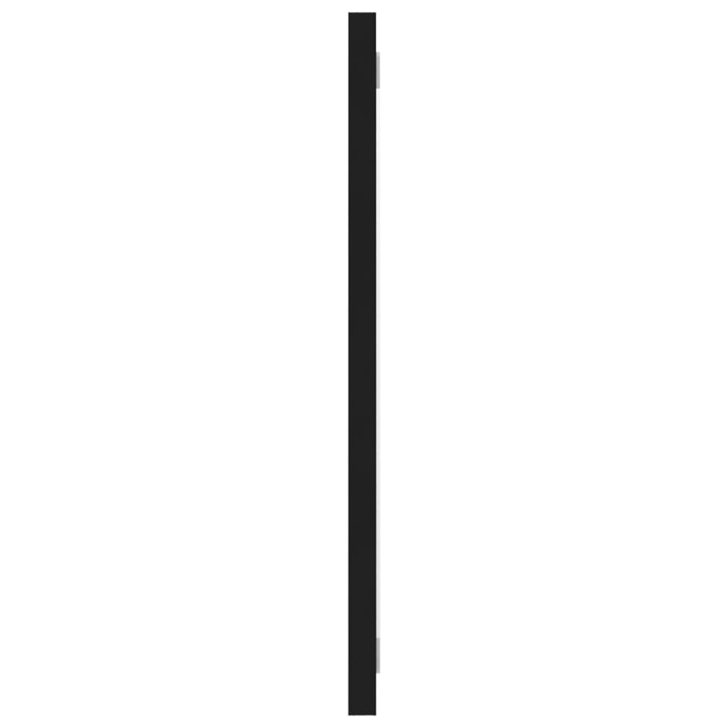 vidaXL Kopalniško pohištvo 2 kosa črne barve iverna plošča