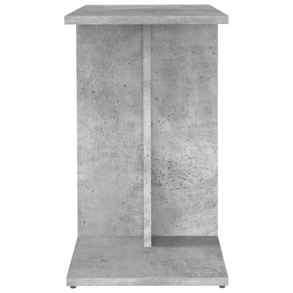 vidaXL Stranska mizica betonsko siva 50x30x50 cm iverna plošča