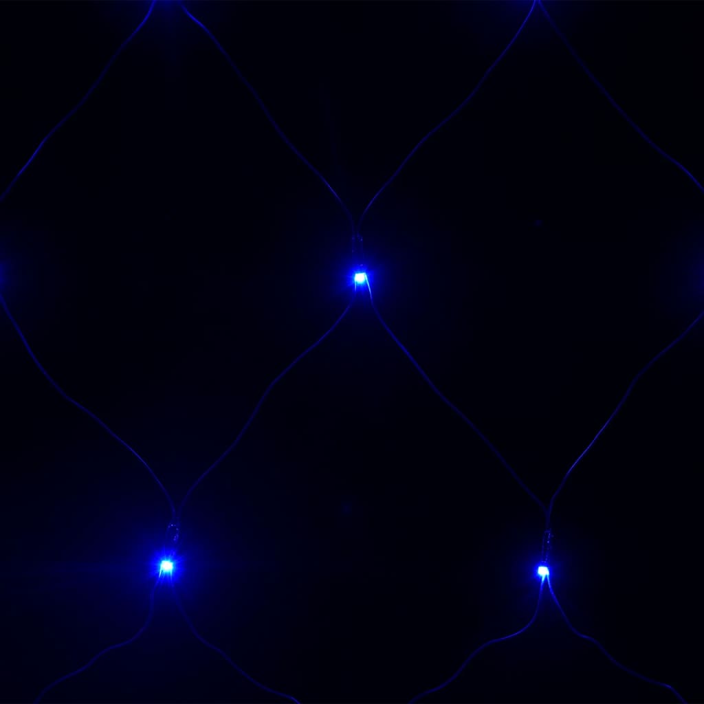 vidaXL Novoletna svetlobna mreža modra 3x3 m 306 LED lučk