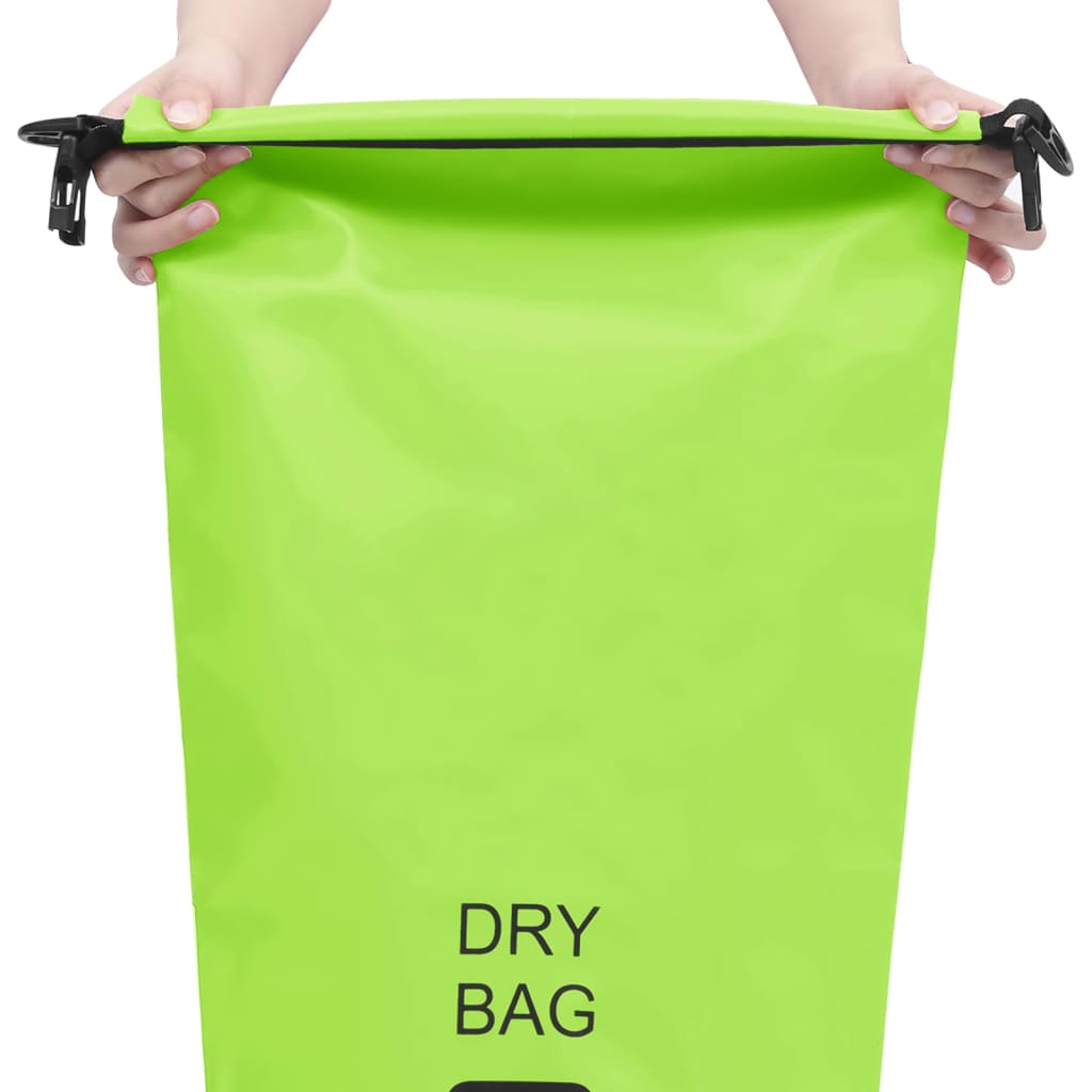 vidaXL Torba Dry Bag zelena 20 L PVC