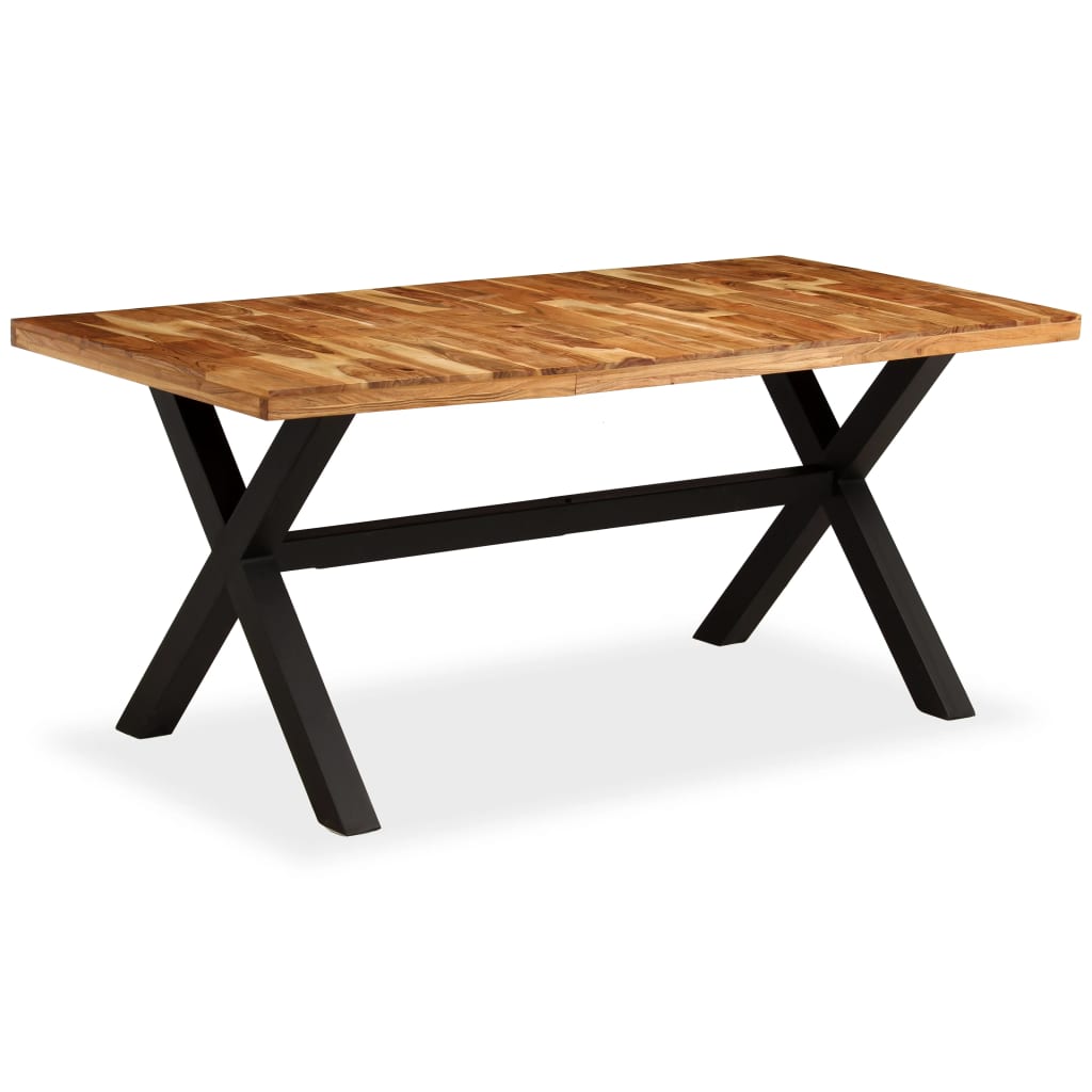 vidaXL Jedilna miza iz akacijevega in mangovega lesa 180x90x76 cm