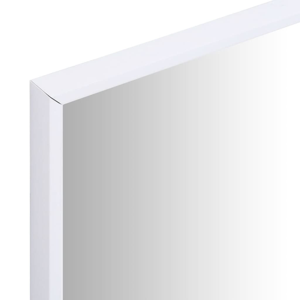 vidaXL Ogledalo belo 80x60 cm