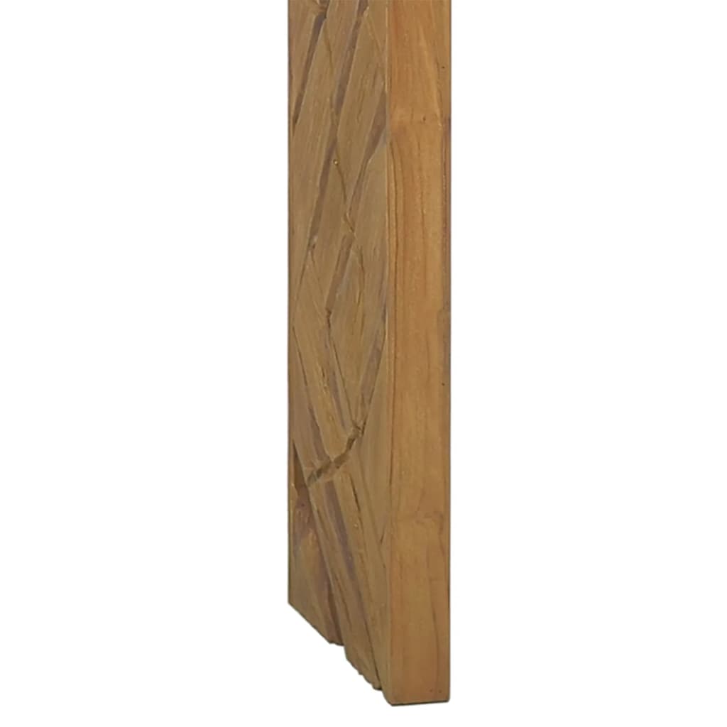 vidaXL Konzolna mizica 110x35x75 cm trdna tikovina