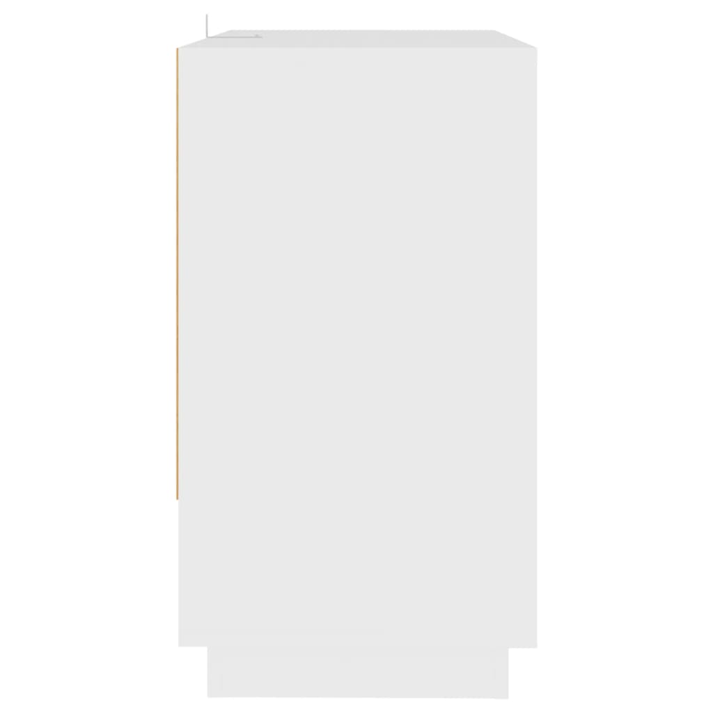 vidaXL Komoda bela 70x41x75 cm iverna plošča