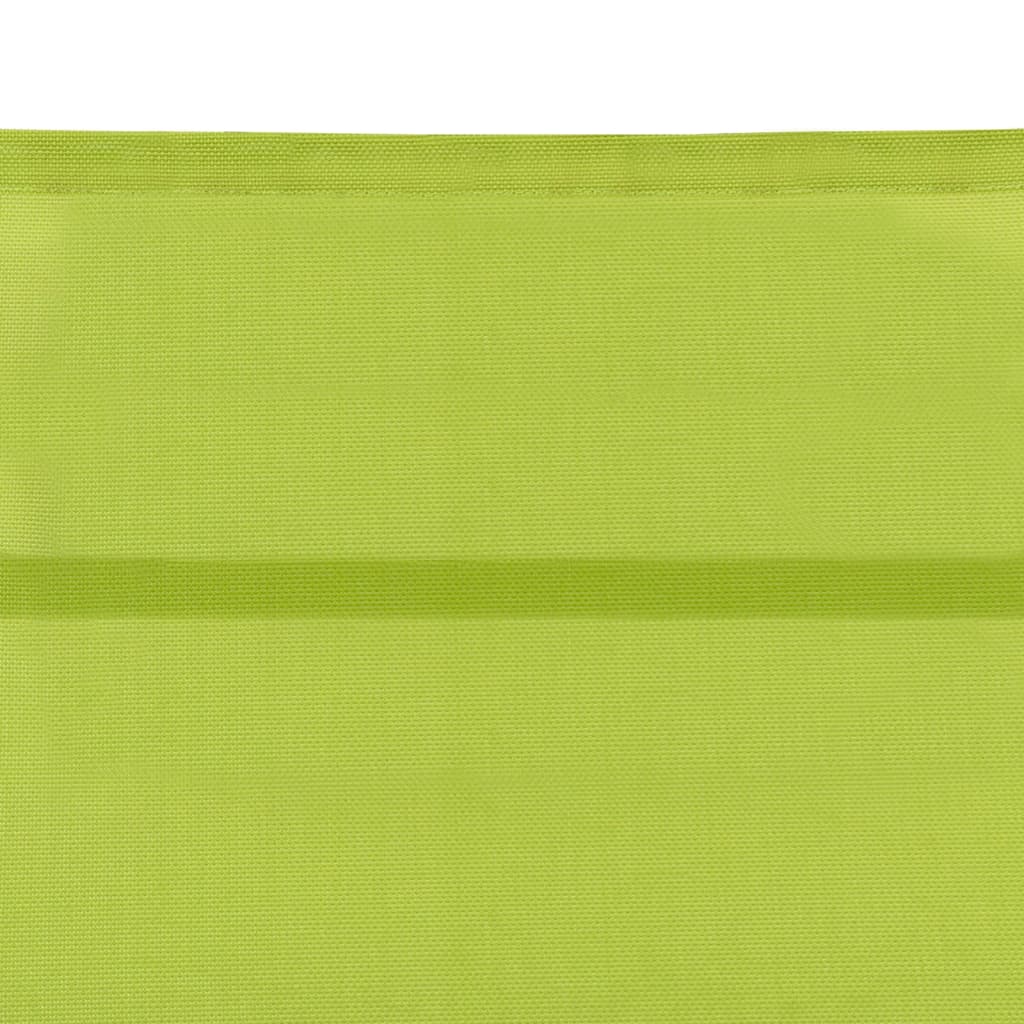 vidaXL Ležalnik iz tekstila in aluminija zelen