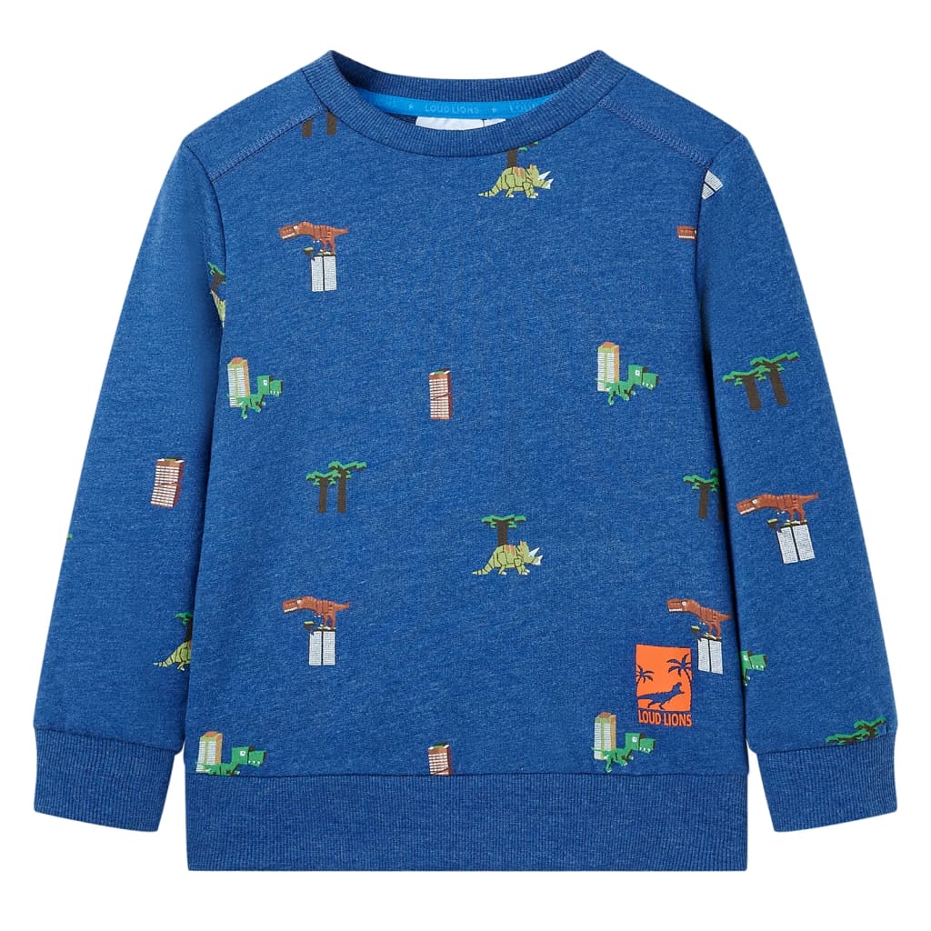 Otroški pulover temno modra melange 92