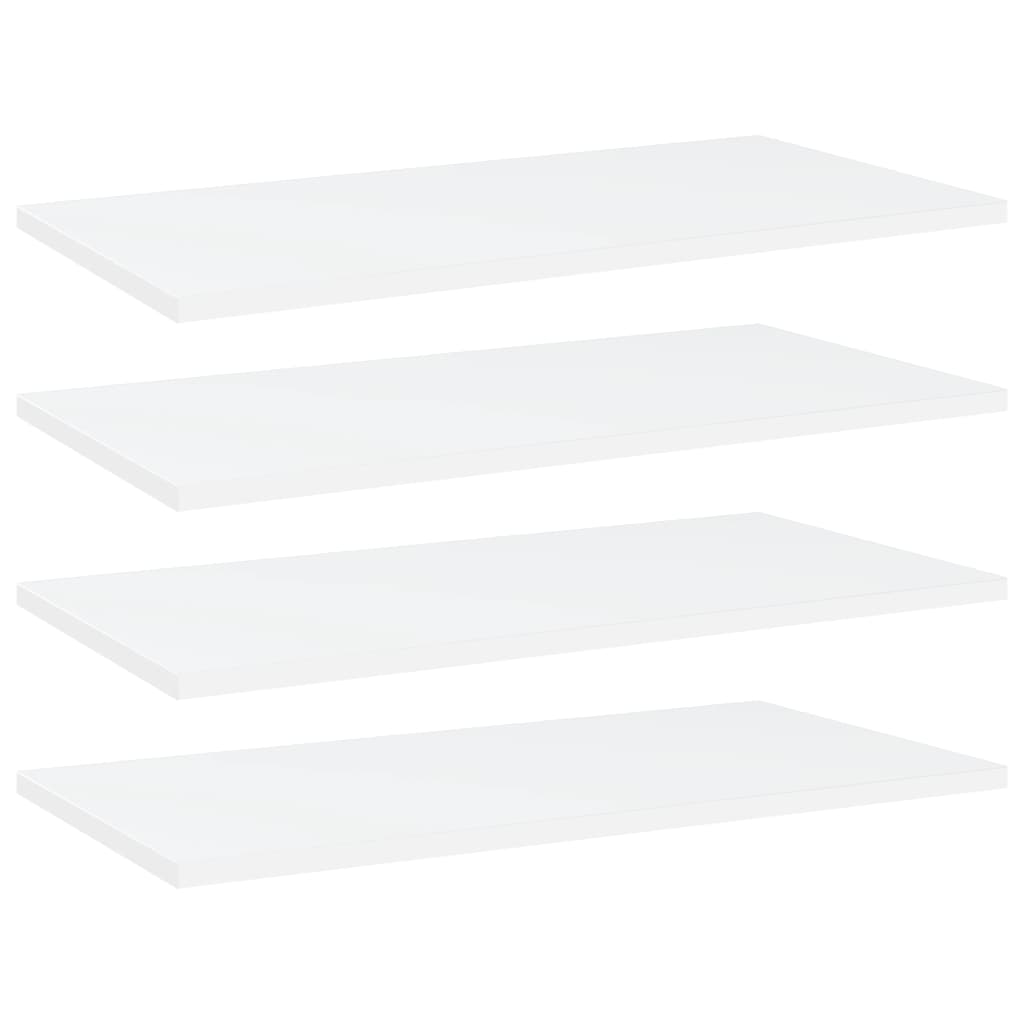 vidaXL Dodatne police za omaro 4 kosi bele 60x30x1,5 cm iverna plošča