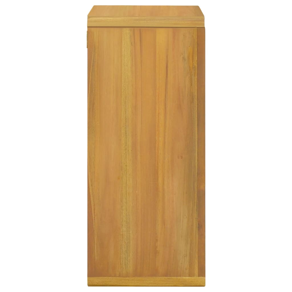 vidaXL Stenska kopalniška omarica 45x30x70 cm trdna tikovina