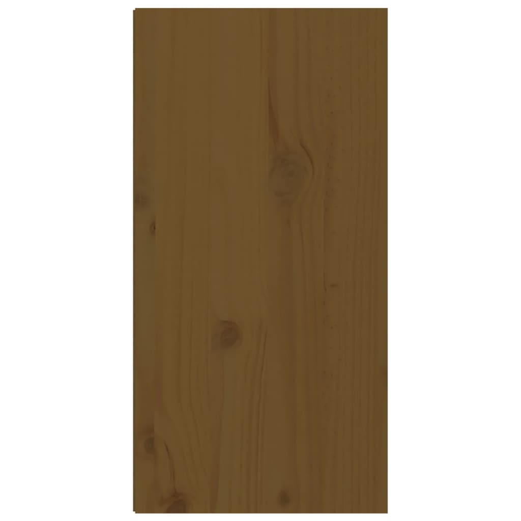 vidaXL Stenska omarica 2 kosa medeno rjava 30x30x60 cm trdna borovina