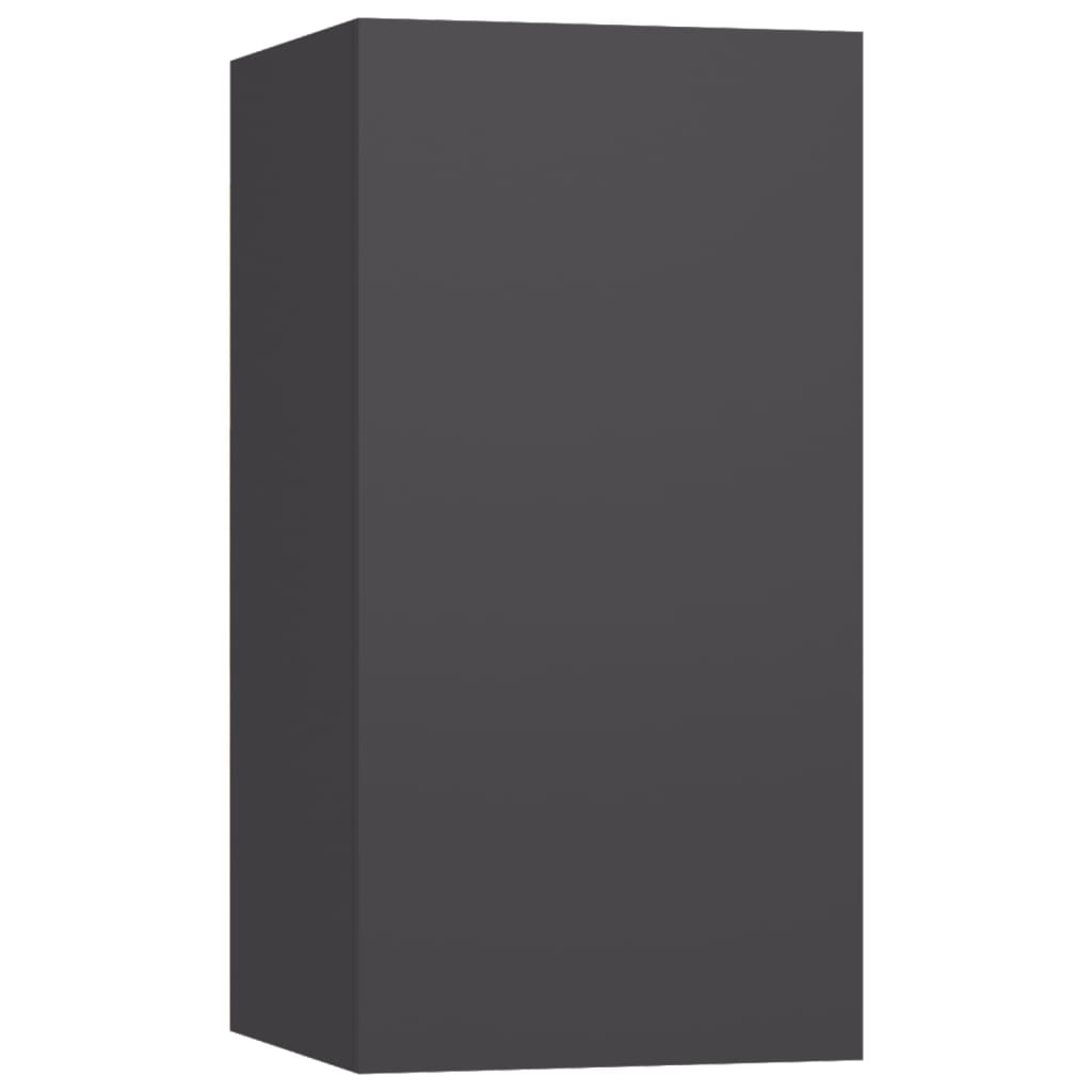 vidaXL Komplet TV omaric 5-delni siva iverna plošča