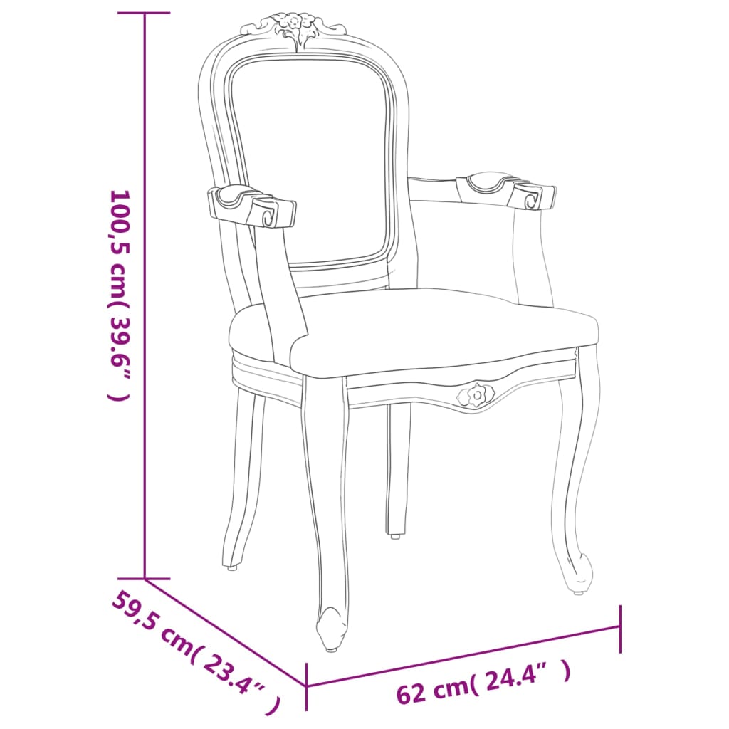 vidaXL Jedilni stol bež 62x59,5x100,5 cm lan