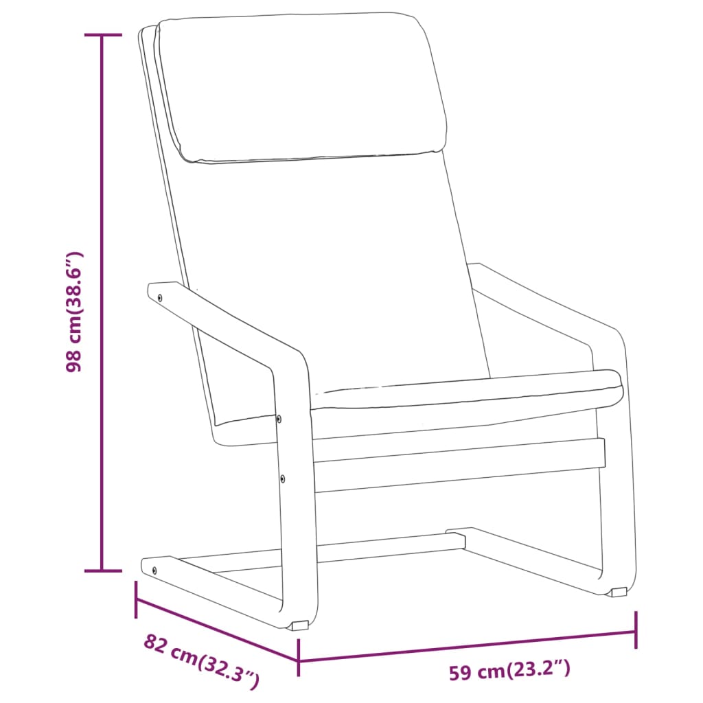 vidaXL Stol za sproščanje s stolčkom za noge temno sivo blago