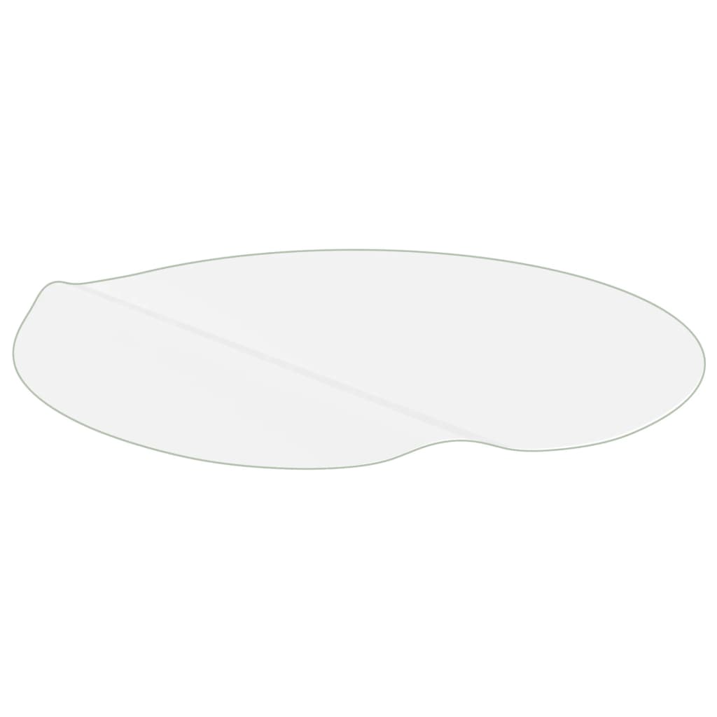 vidaXL Zaščita za mizo prozorna Ø 80 cm 2 mm PVC