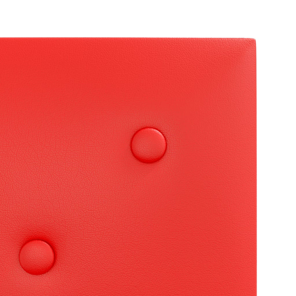 vidaXL Stenski paneli 12 kosov rdeči 30x30 cm umetno usnje 1,08 m²